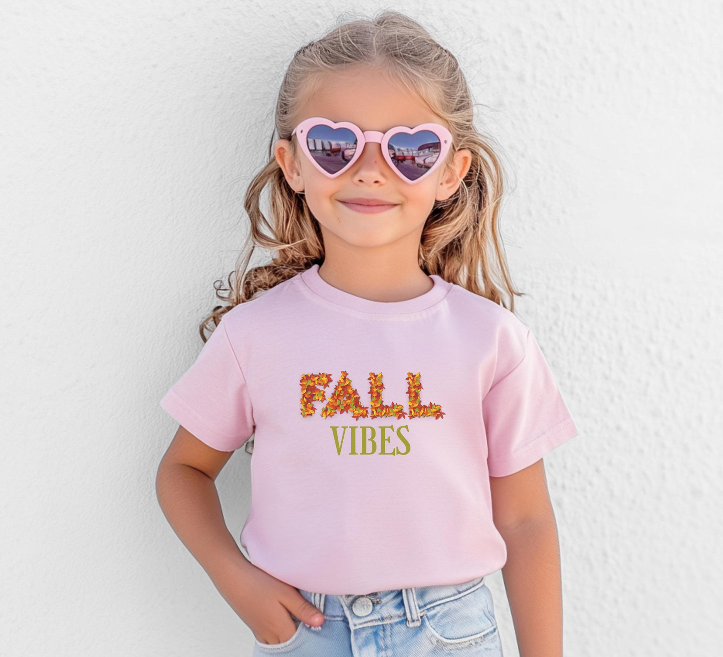 Fall Themed Kids Shirt: Autumn Harvest Cozy Fall Vibes Boys Girls Fall Outfit