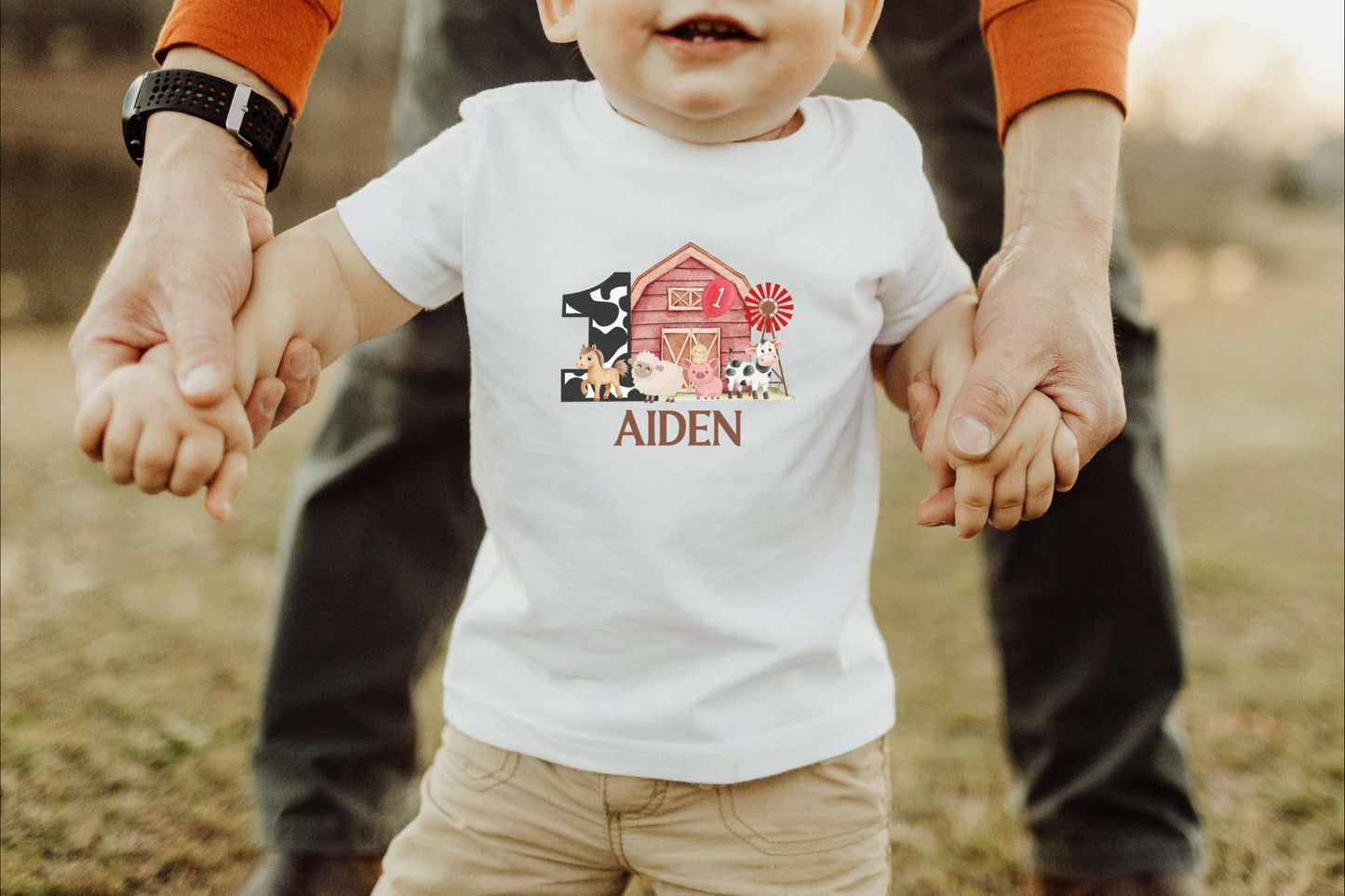 Personalized Farm Birthday Shirt: Farmhouse Barnyard Animals Birthday Party Outfit