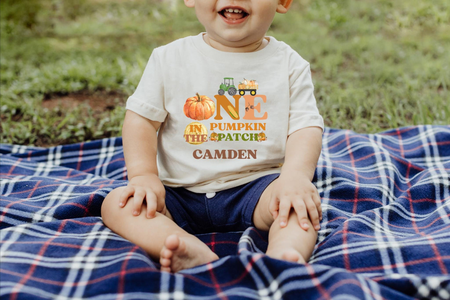 Personalized Pumpkin Patch First Birthday Shirt: Fall Themed 1st Birthday Party Outfit