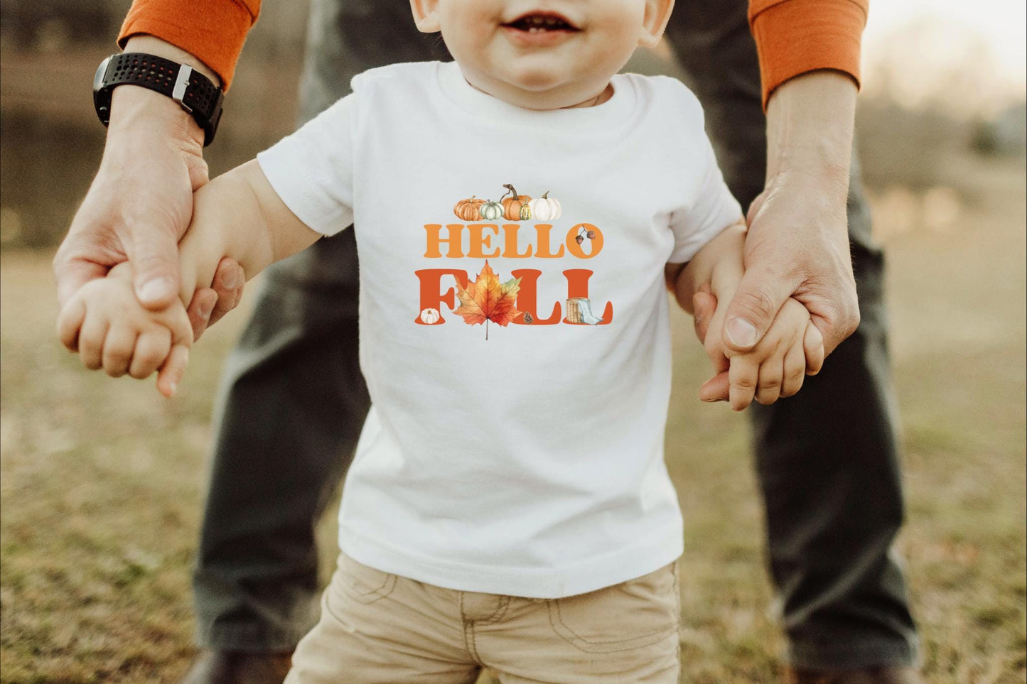 Fall Themed Kids Shirt: Autumn Harvest Fall Leaves Tee
