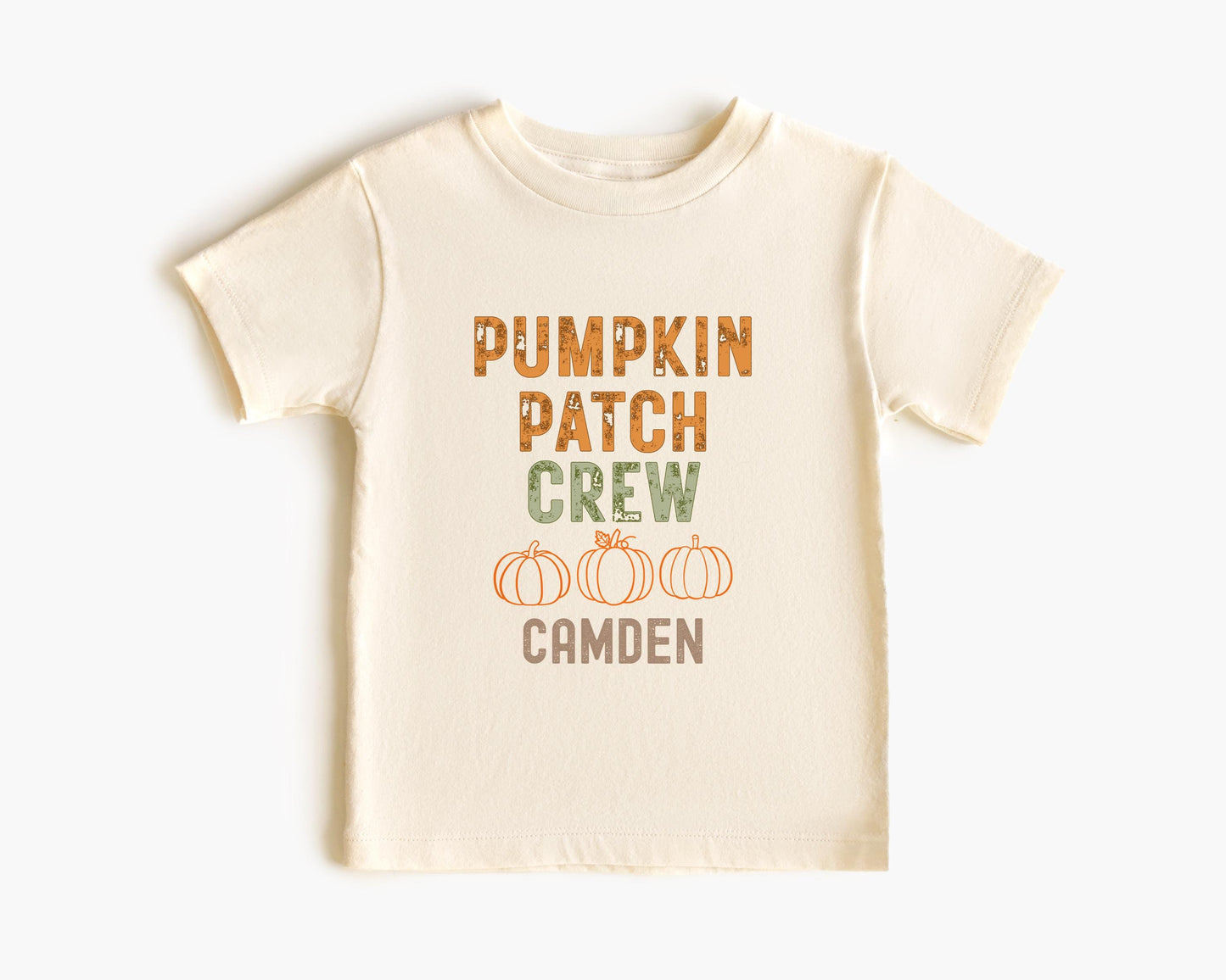 Custom Family Pumpkin Patch Crew Shirt: Kids Toddler Youth Adults Fall Pumpkin Picking Outfit
