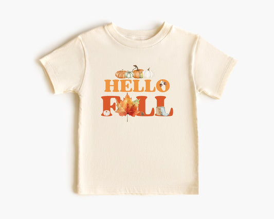 Fall Themed Kids Shirt: Autumn Harvest Fall Leaves Tee