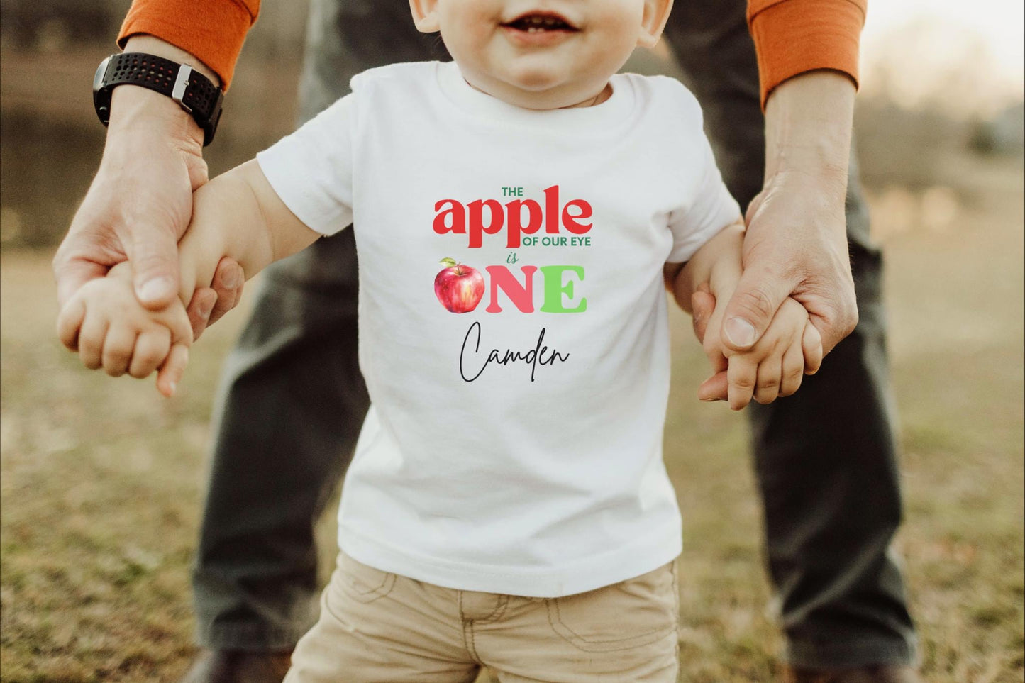 Personalized Apple Themed First Birthday Shirt: Custom Fall 1st Birthday Party Outfit
