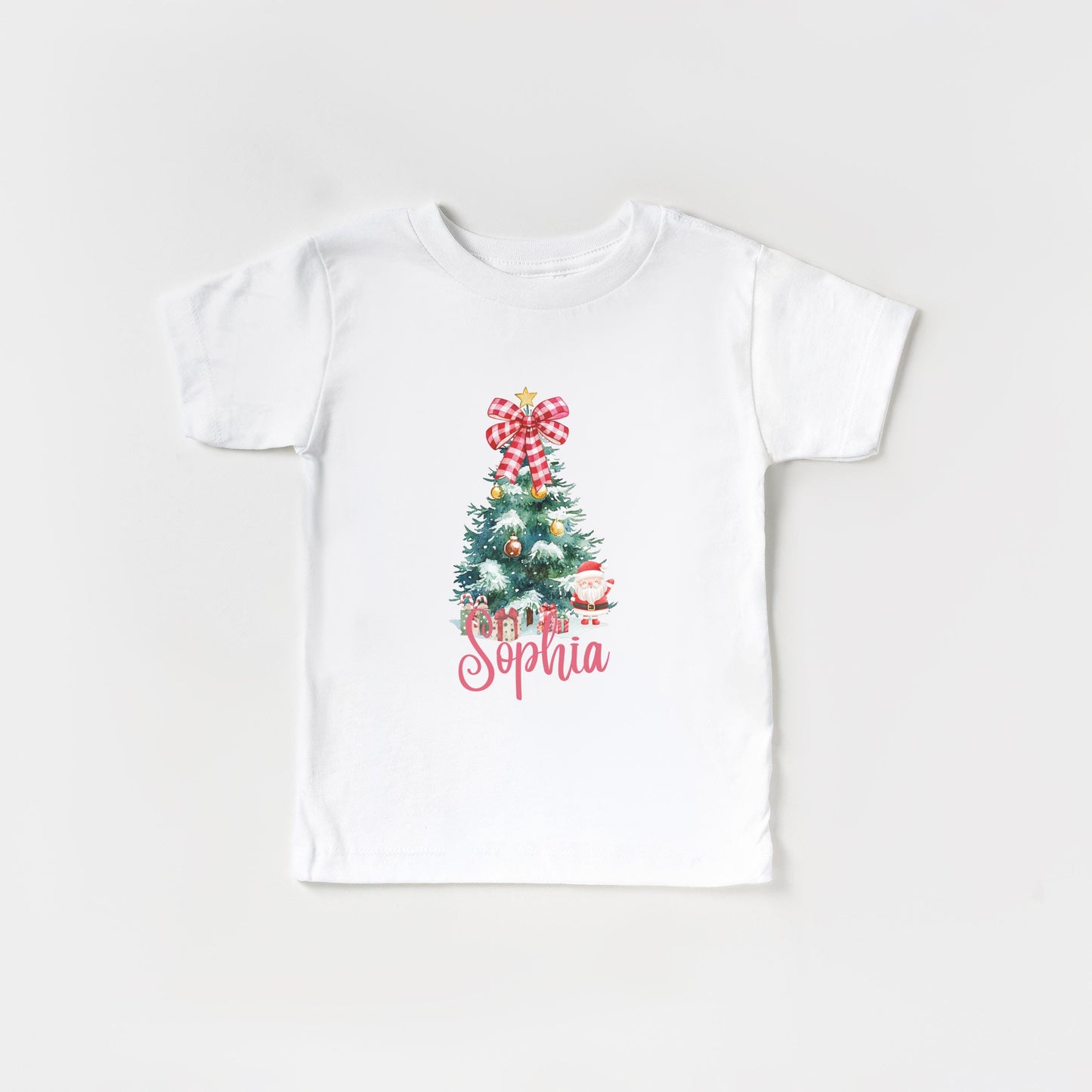Kids Christmas Tree Shirt: Personalized Holiday Party Tee
