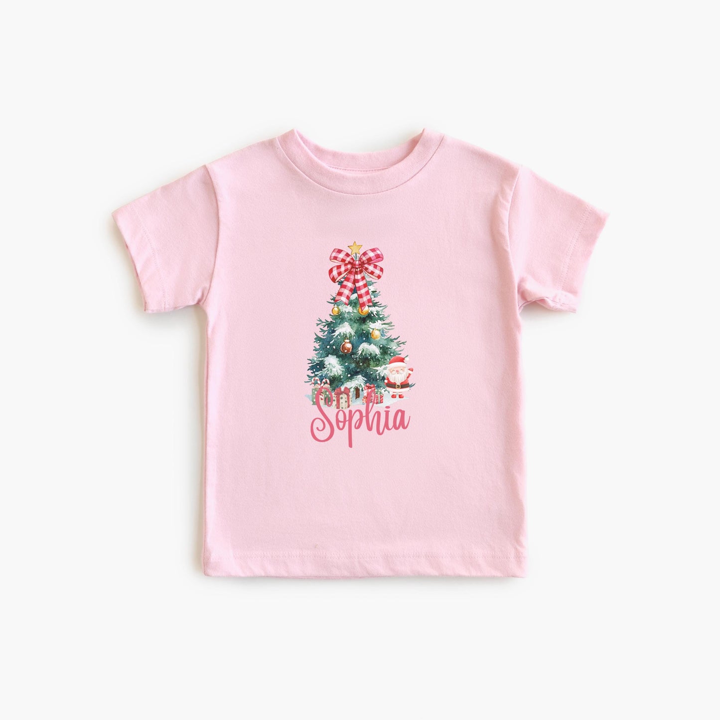Kids Christmas Tree Shirt: Personalized Holiday Party Tee