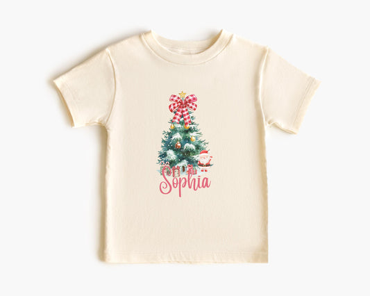 Kids Christmas Tree Shirt: Personalized Holiday Party Tee