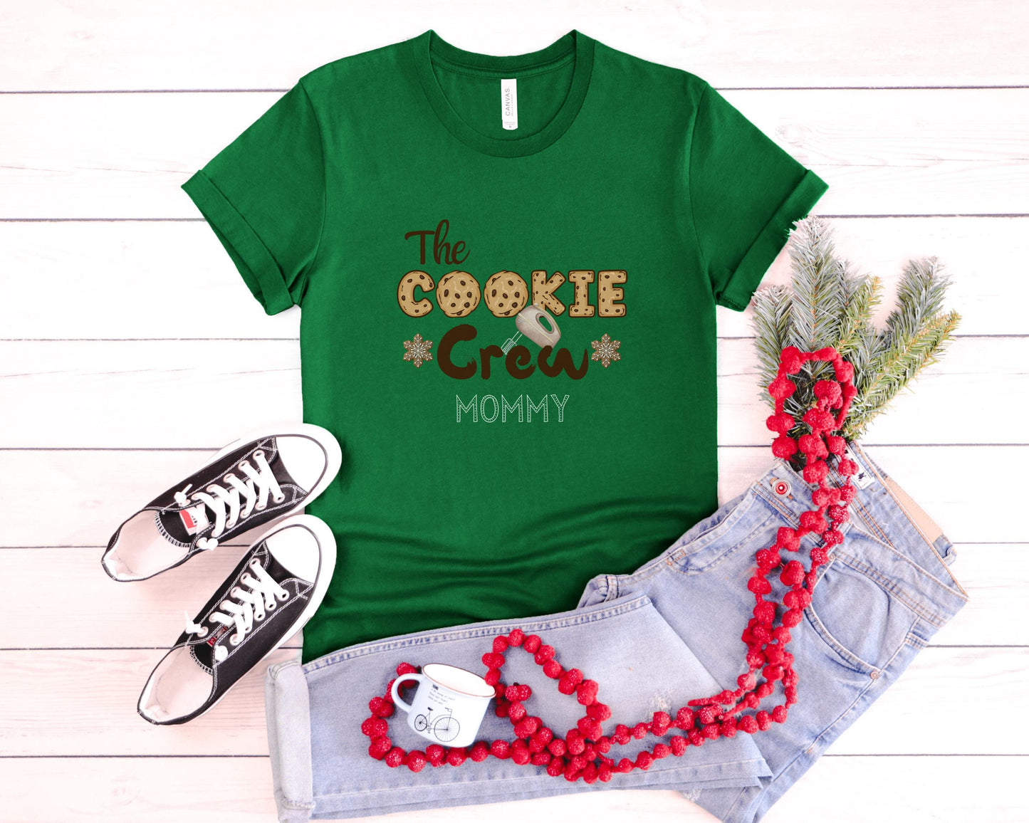 Christmas Cookie Crew Family Matching Shirt: Holidays Baking Crew Tee