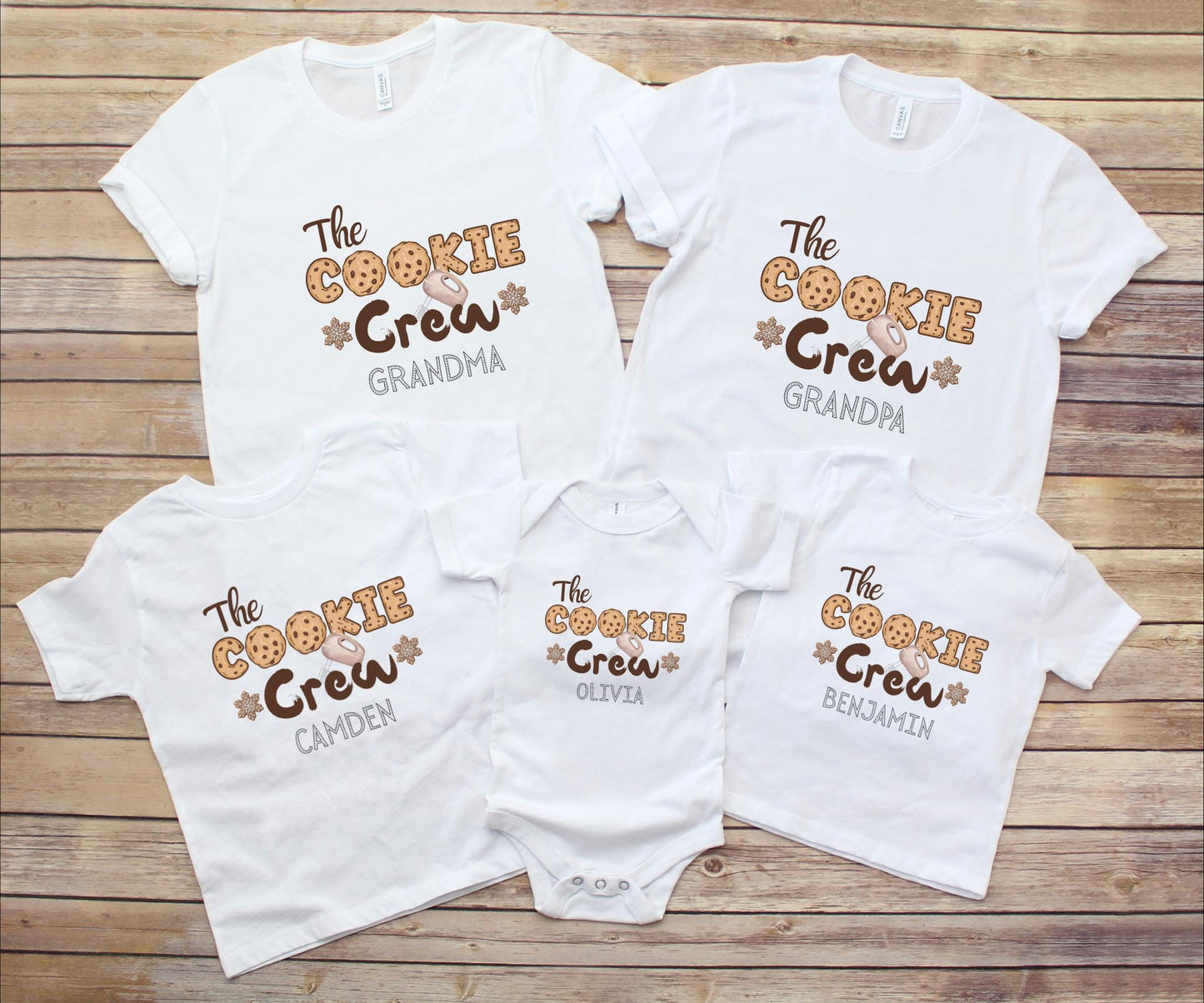 Christmas Cookie Crew Family Matching Shirt: Holidays Baking Crew Tee