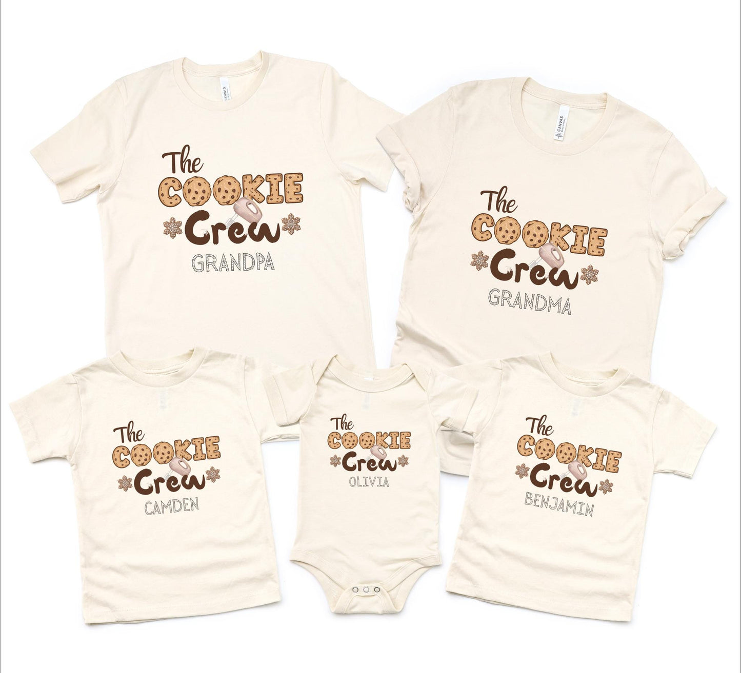 Christmas Cookie Crew Family Matching Shirt: Holidays Baking Crew Tee