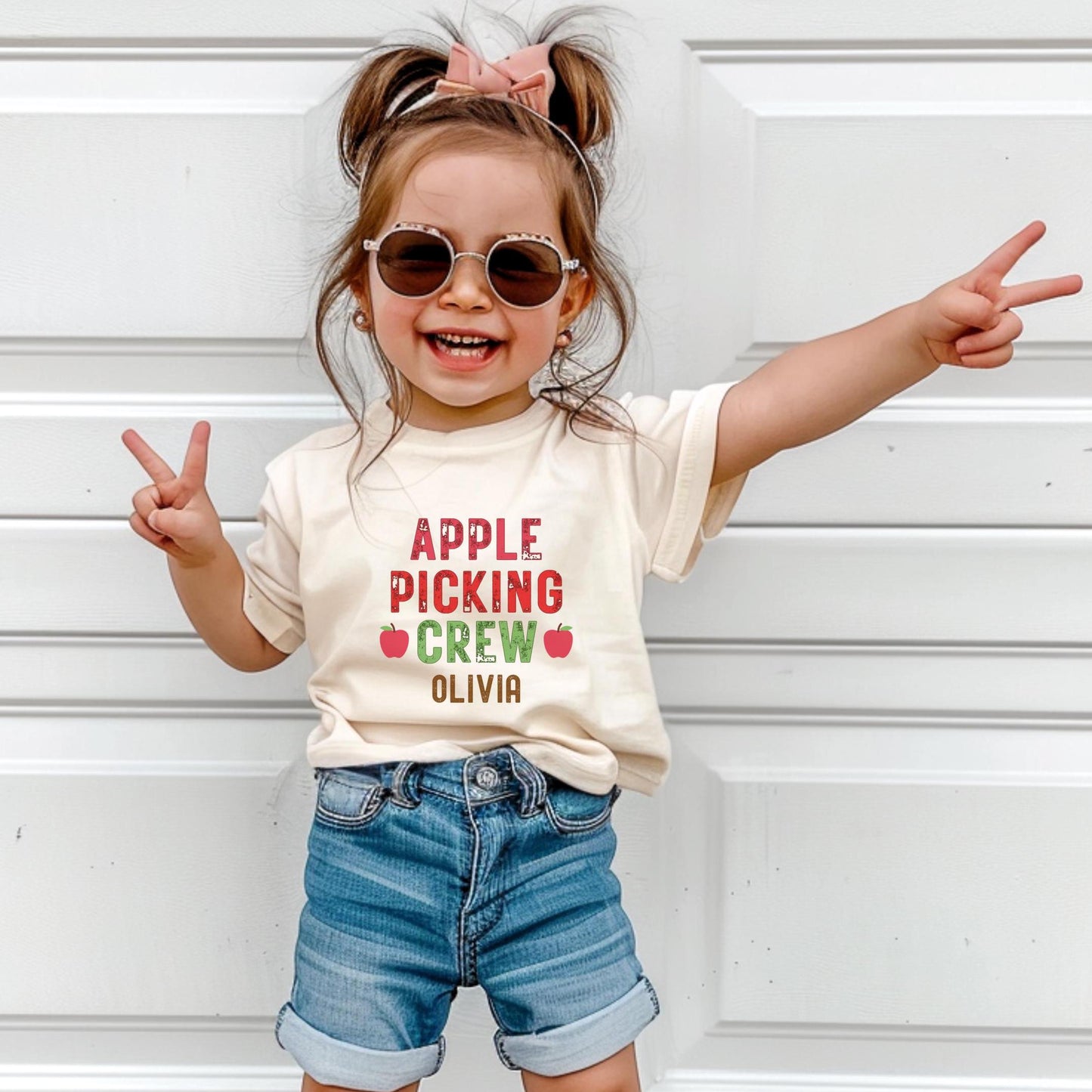 Personalized Apple Picking Crew Family Shirt: Custom Fall Orchard Tee