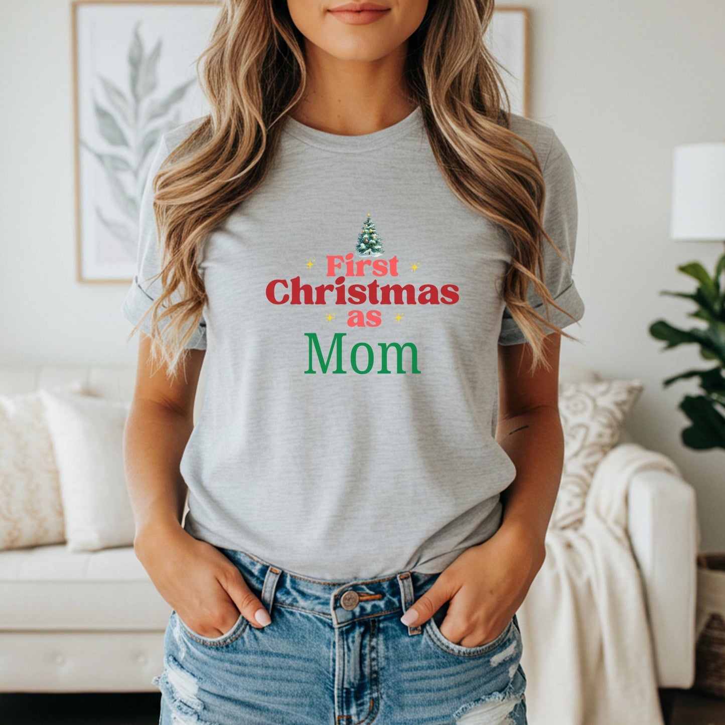First Christmas as Family Shirt: Personalized Family Matching Outfit for Holidays