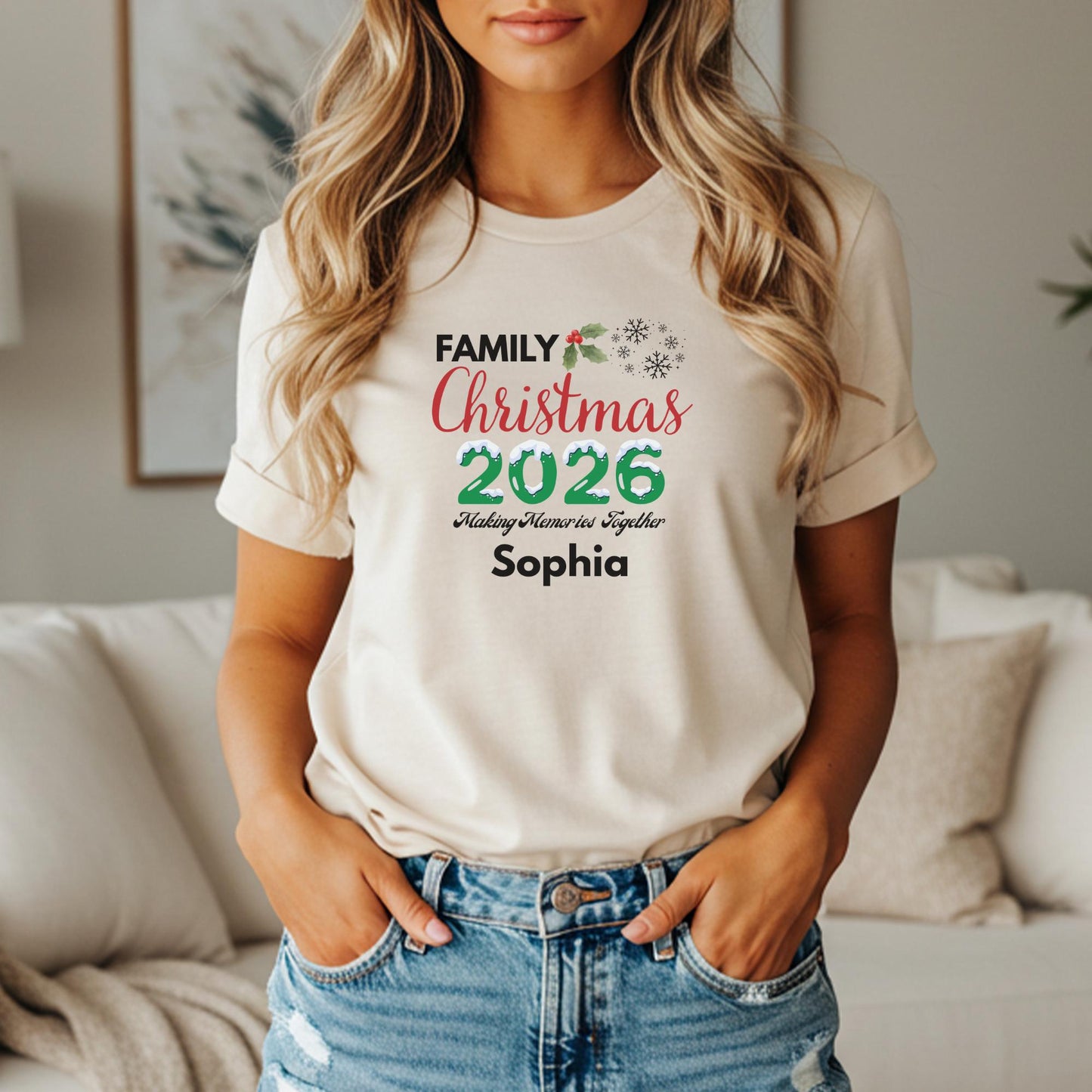 Personalized Family Christmas 2026 Making Memories Together Shirt: Custom Holiday Party Tees