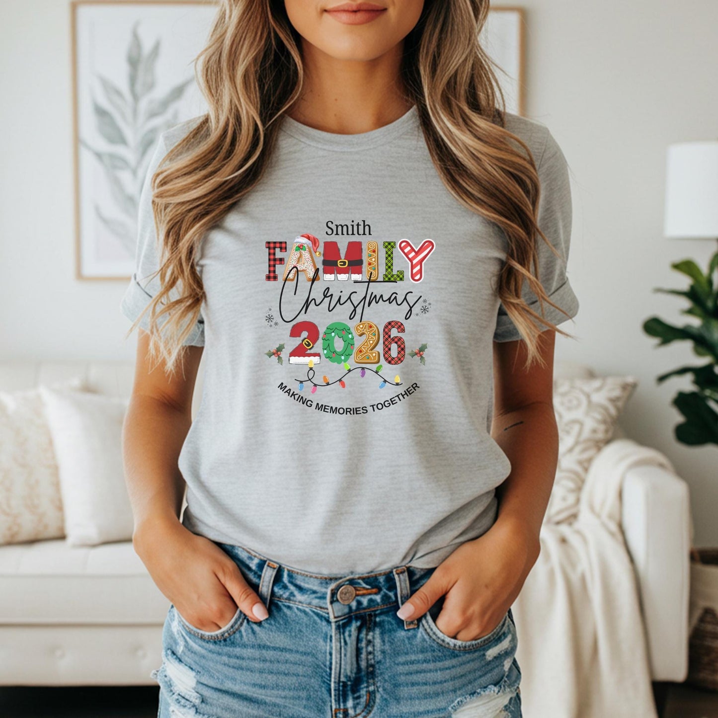 Personalized Family Christmas 2026 Making Memories Together Shirt: Custom Holiday Party Tees
