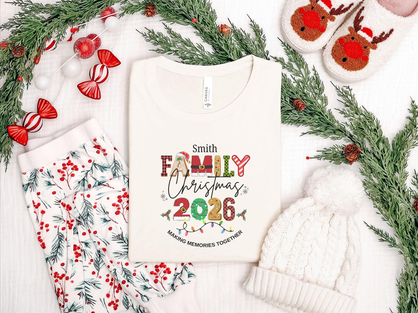 Personalized Family Christmas 2026 Making Memories Together Shirt: Custom Holiday Party Tees