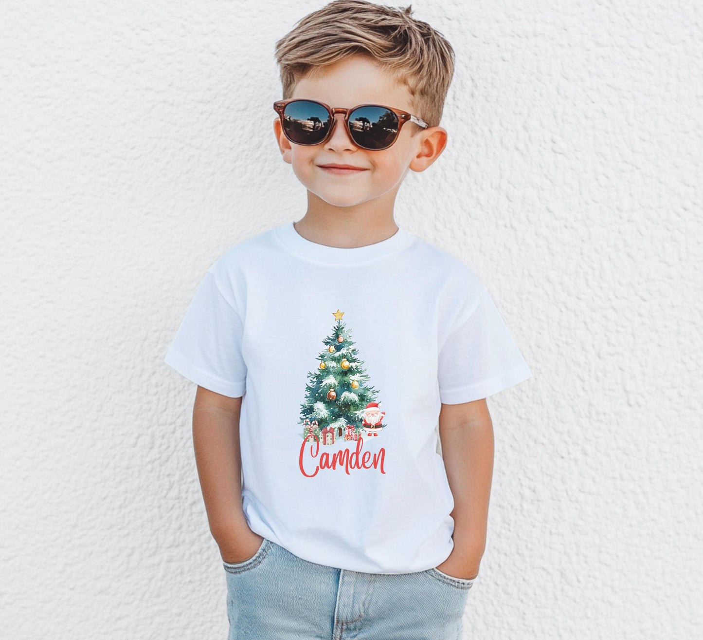 Kids Christmas Tree Shirt: Festive Holiday Party Tee