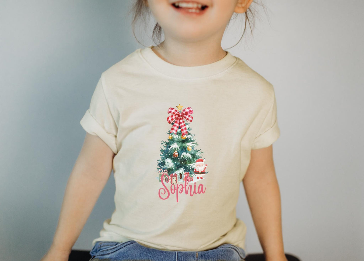 Kids Christmas Tree Shirt: Personalized Holiday Party Tee