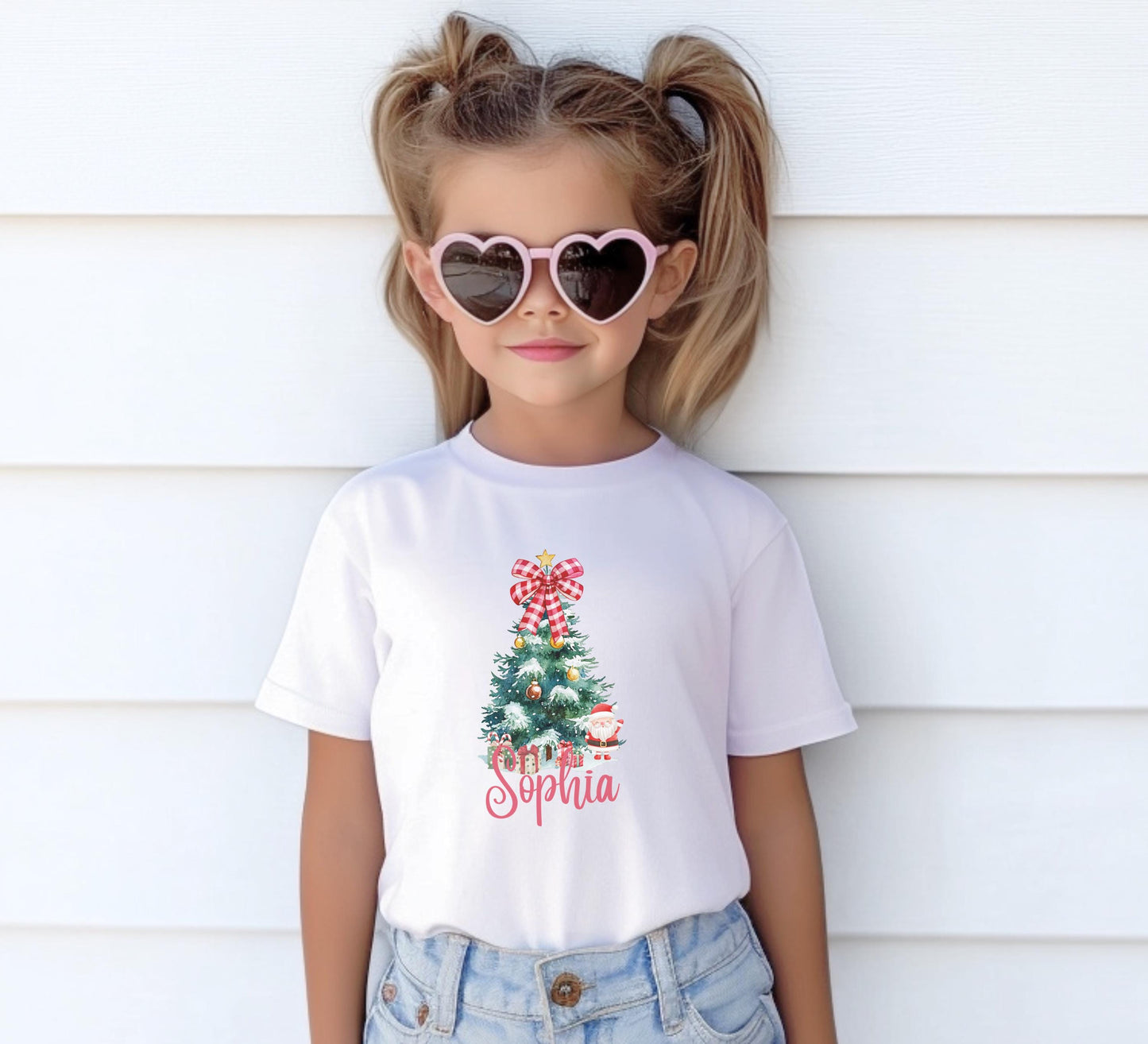 Kids Christmas Tree Shirt: Personalized Holiday Party Tee