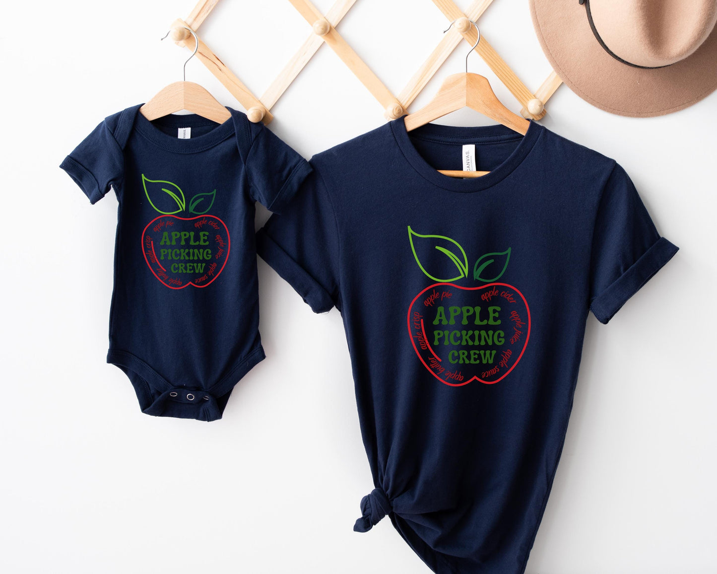 Fall Apple Picking Crew Matching Family Shirts: Apple Orchard Tee