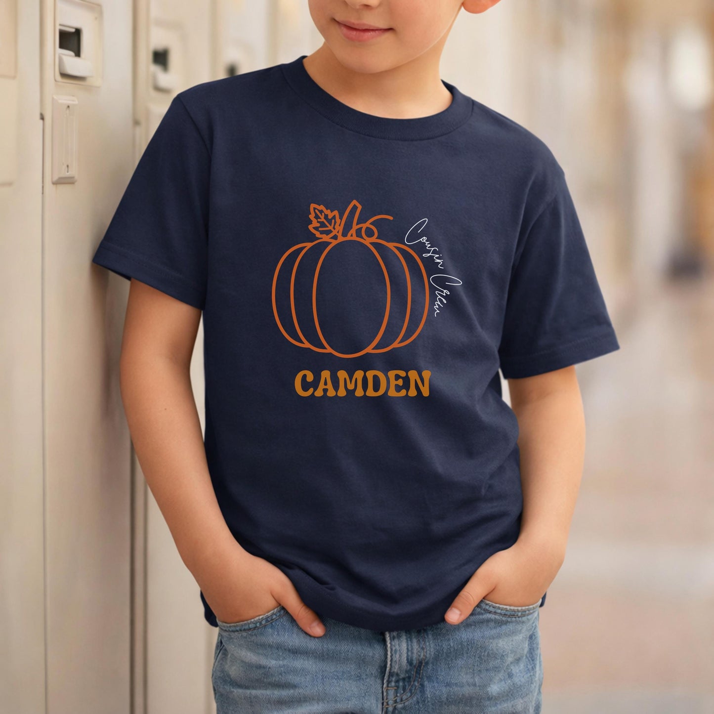 Custom Cousin Crew Pumpkin Shirt: Kids Toddler Youth Adults Pumpkin Patch Fall Outfit