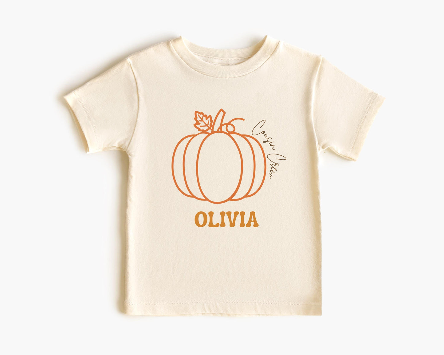 Custom Cousin Crew Pumpkin Shirt: Kids Toddler Youth Adults Pumpkin Patch Fall Outfit