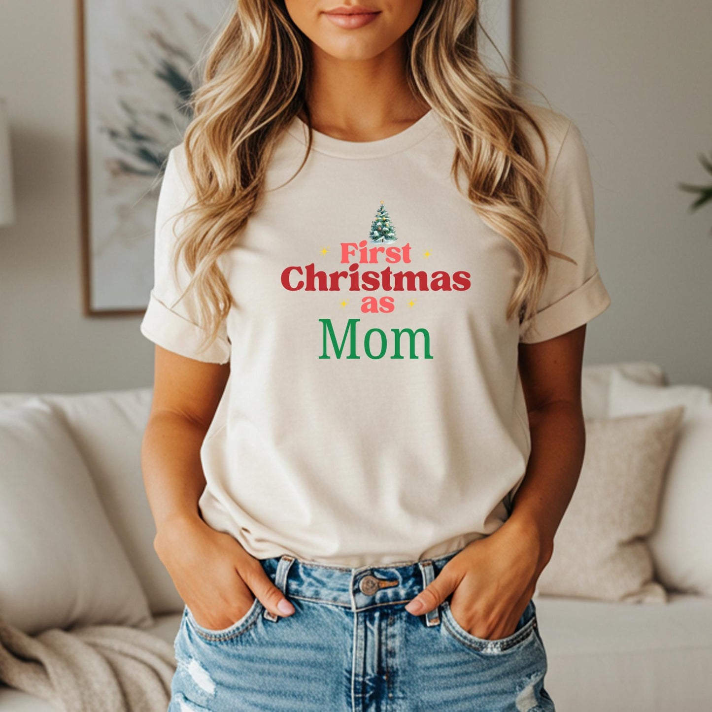 First Christmas as Family Shirt: Personalized Family Matching Outfit for Holidays