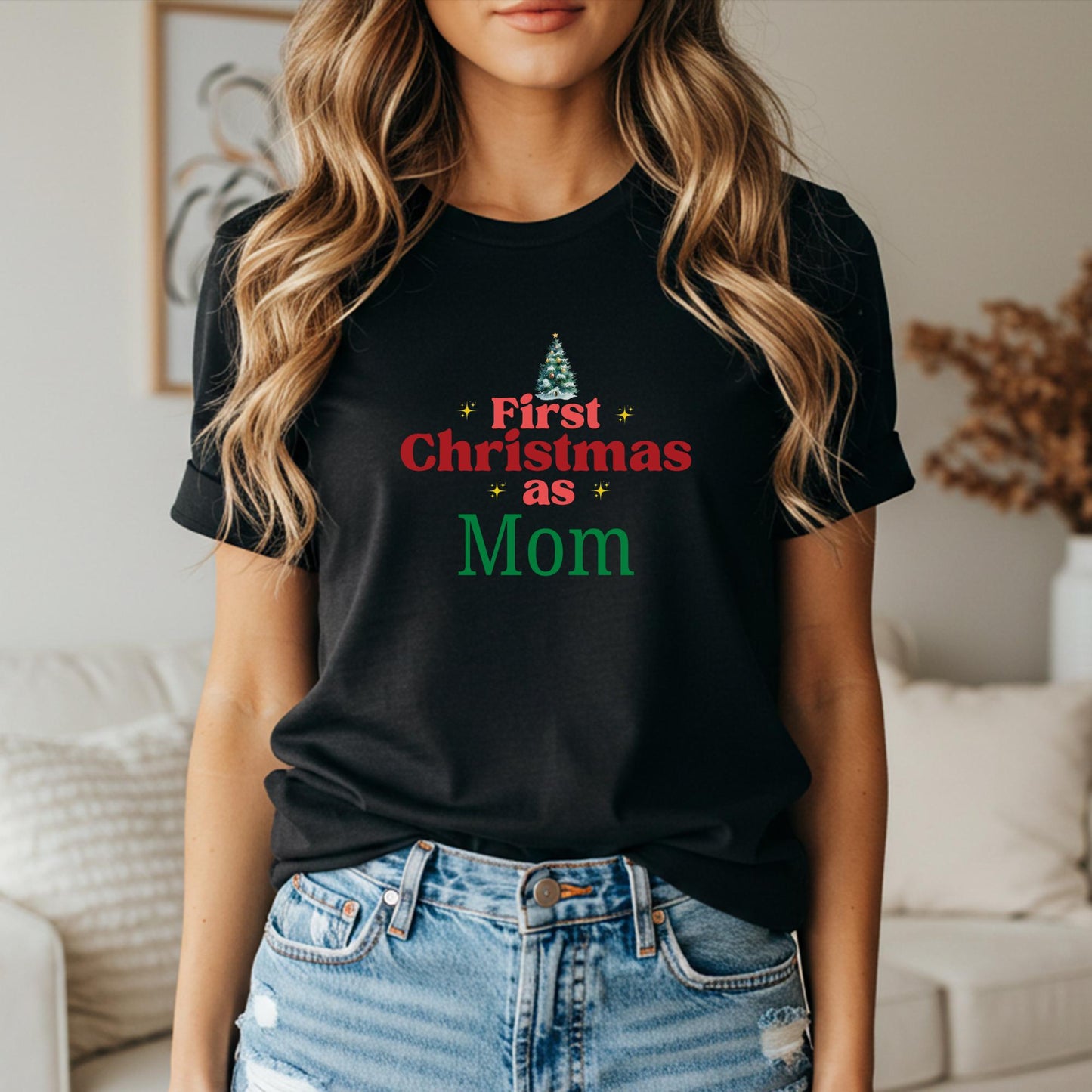 First Christmas as Family Shirt: Personalized Family Matching Outfit for Holidays