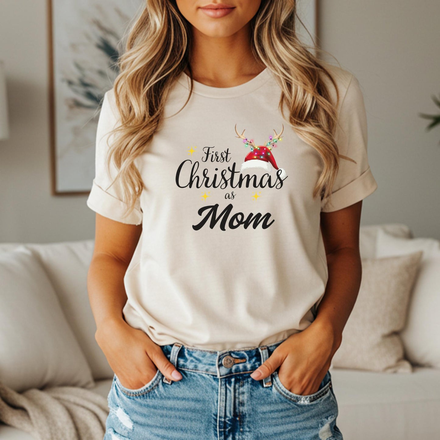 First Christmas as Family Shirt: Personalized Family Matching Outfit for Holidays