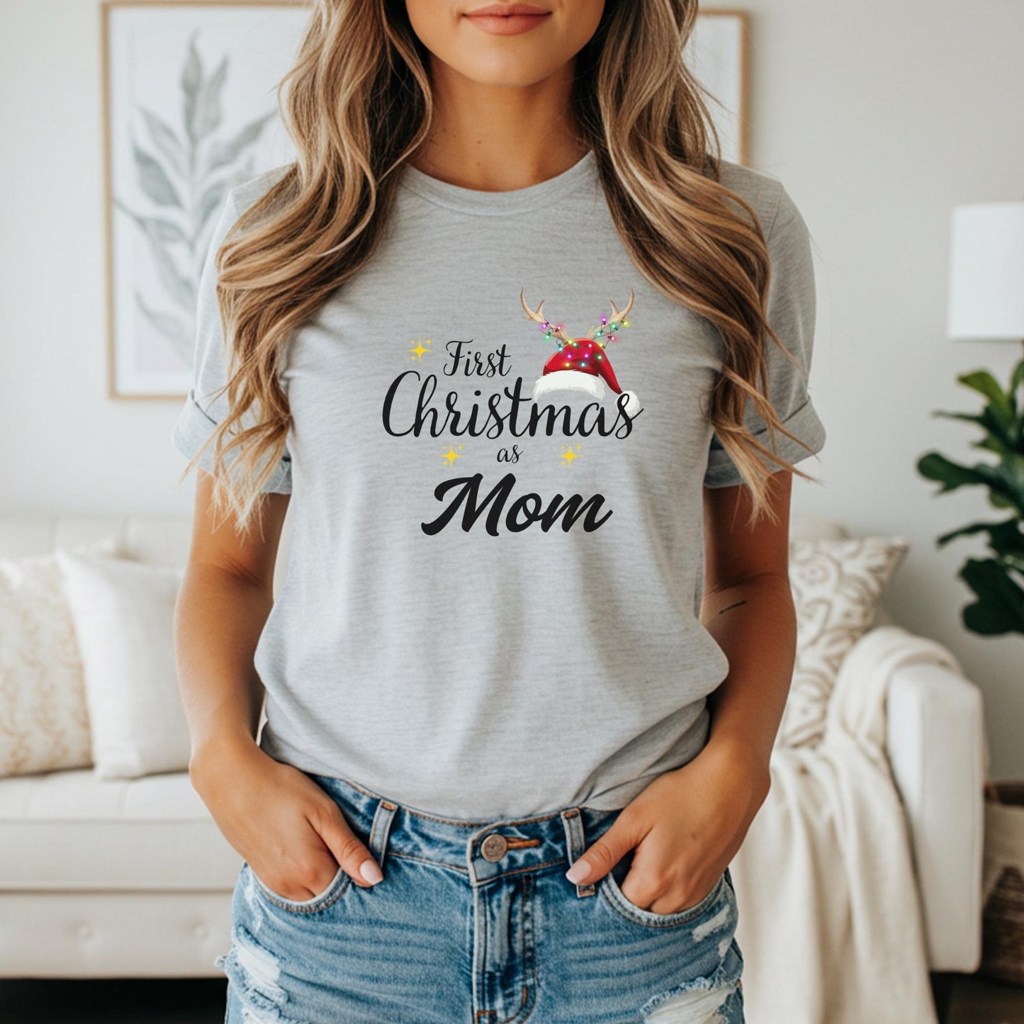 First Christmas as Family Shirt: Personalized Family Matching Outfit for Holidays