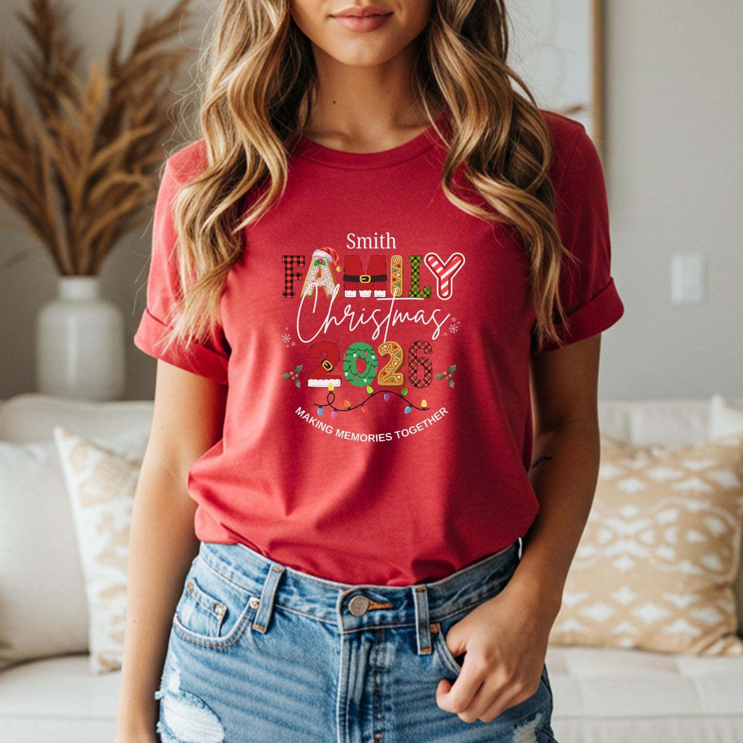 Personalized Family Christmas 2026 Making Memories Together Shirt: Custom Holiday Party Tees