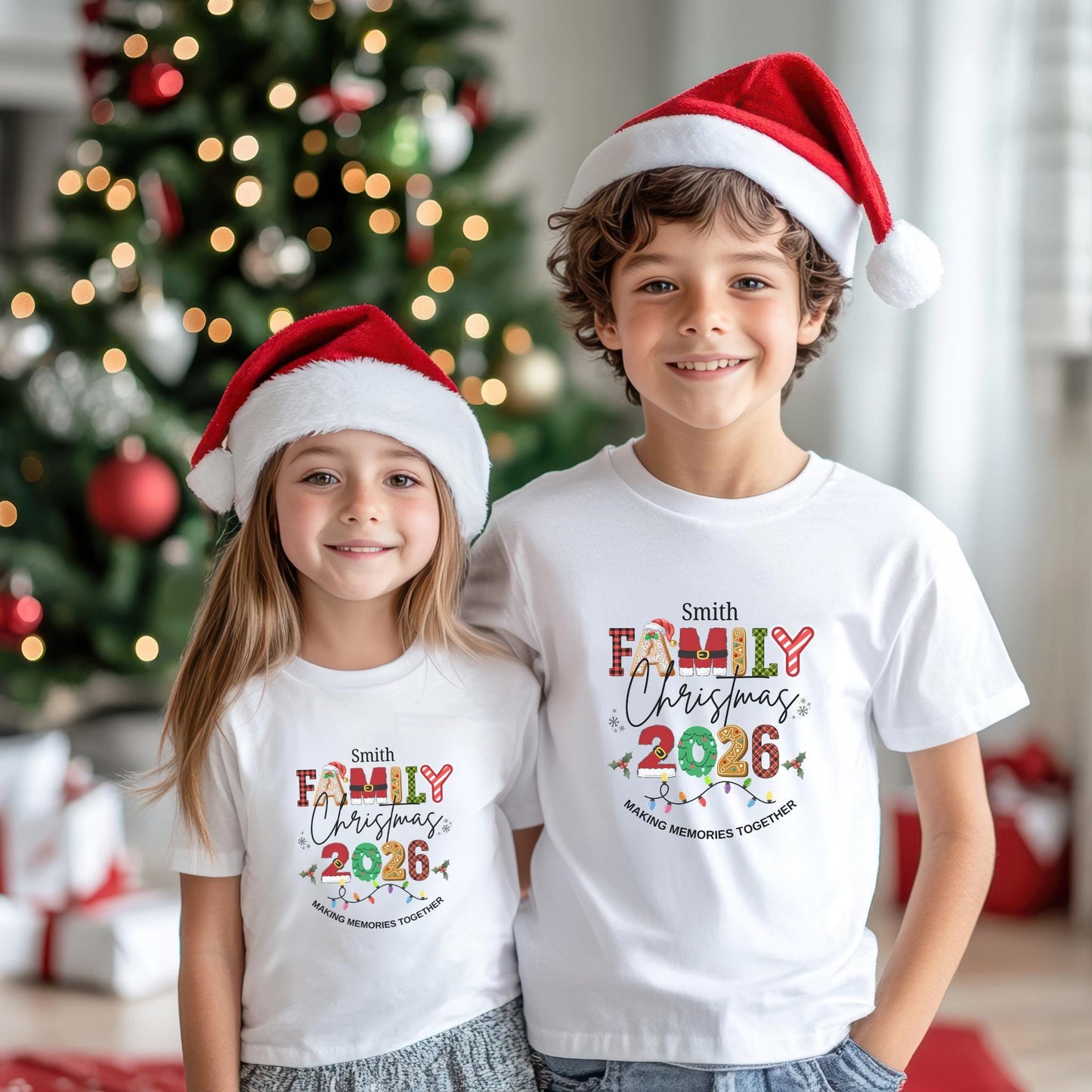 Personalized Family Christmas 2026 Making Memories Together Shirt: Custom Holiday Party Tees