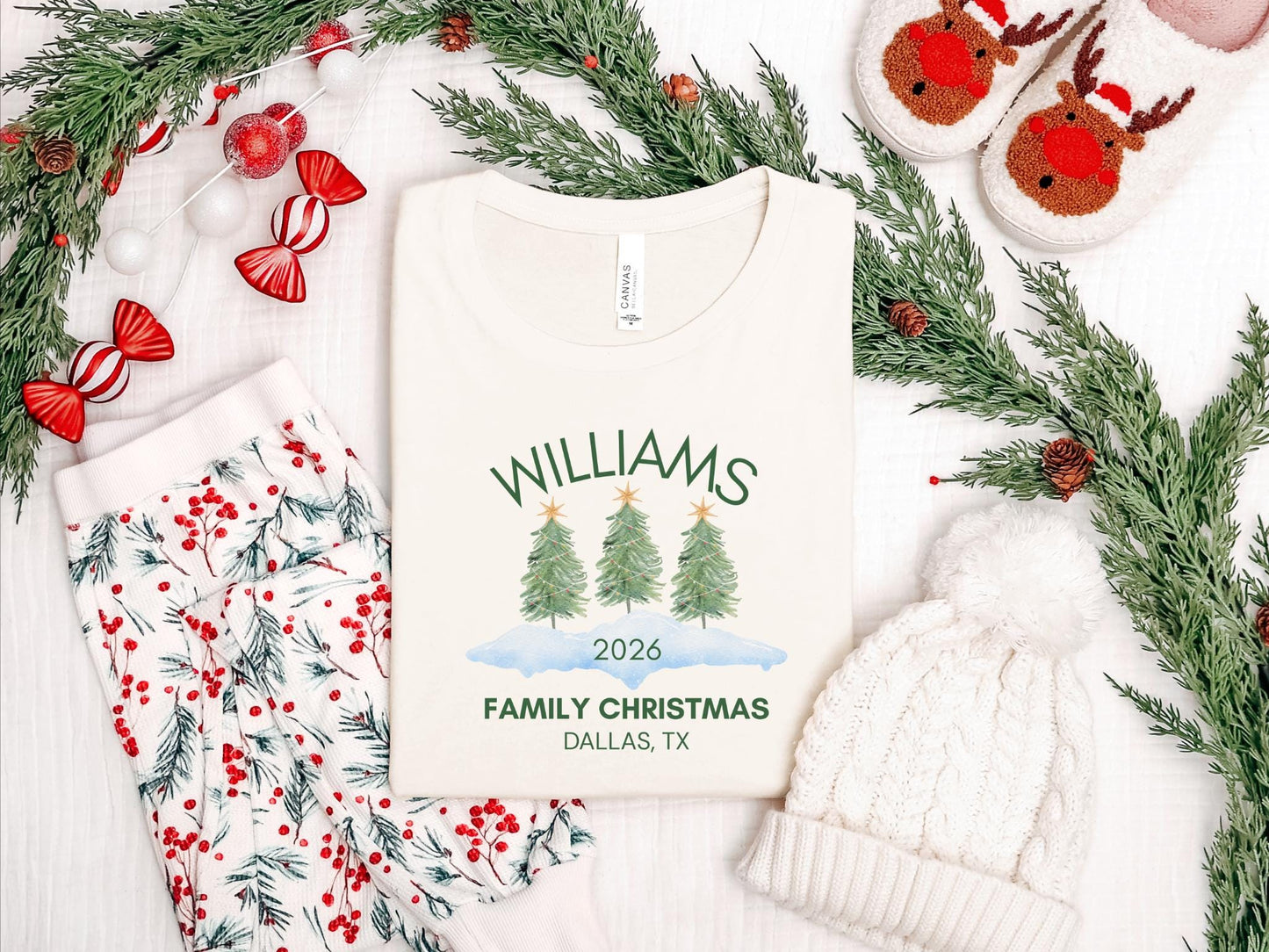 Personalized Family Christmas 2026 Shirt: Custom Holiday Party Tees