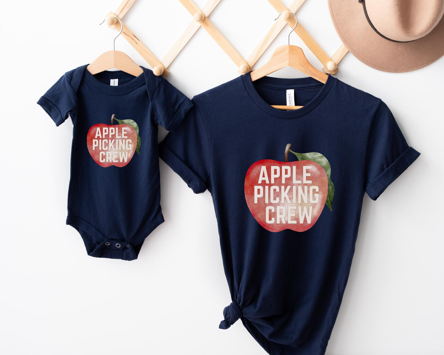 Fall Apple Picking Crew Matching Family Shirts: Apple Orchard Tee