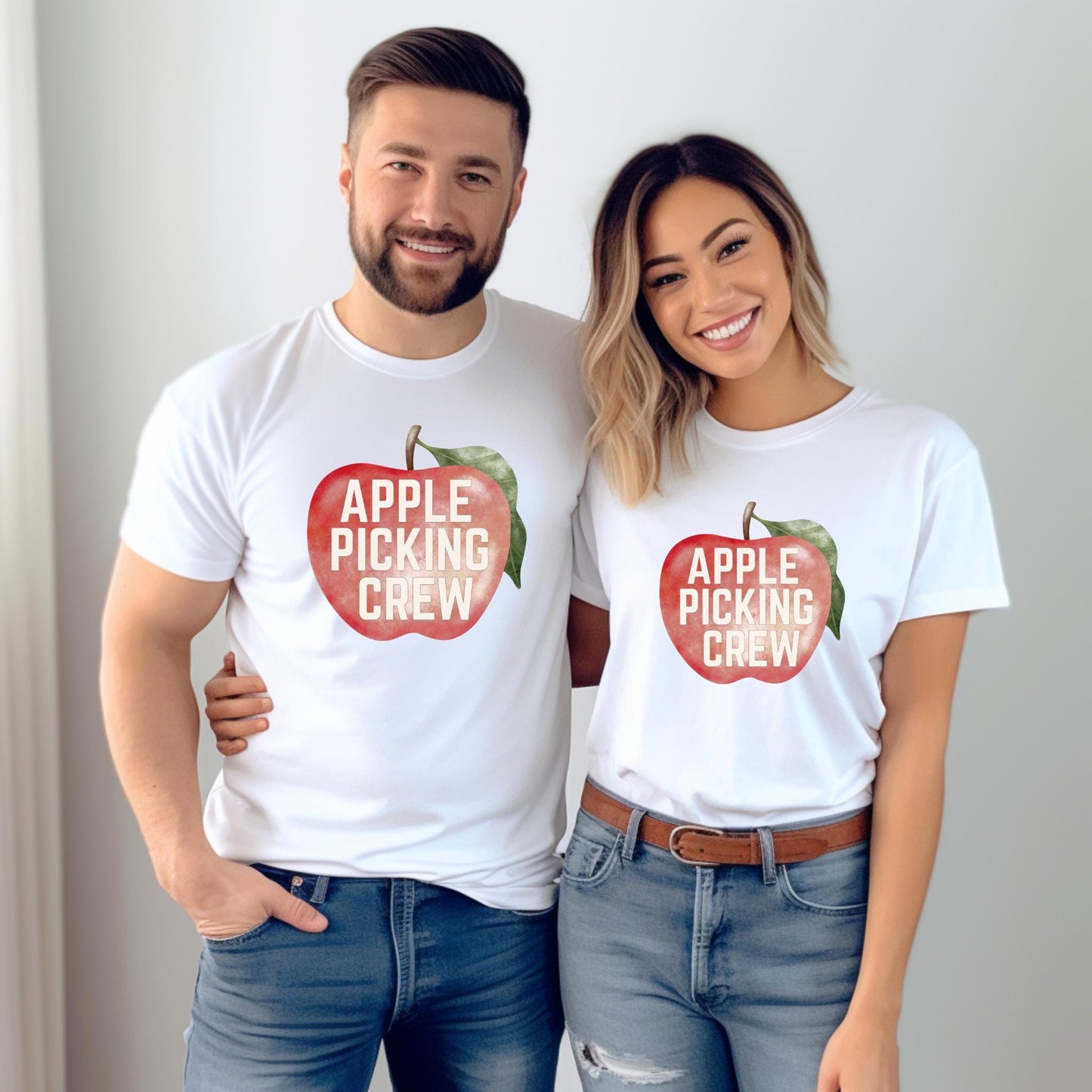 Fall Apple Picking Crew Matching Family Shirts: Apple Orchard Tee
