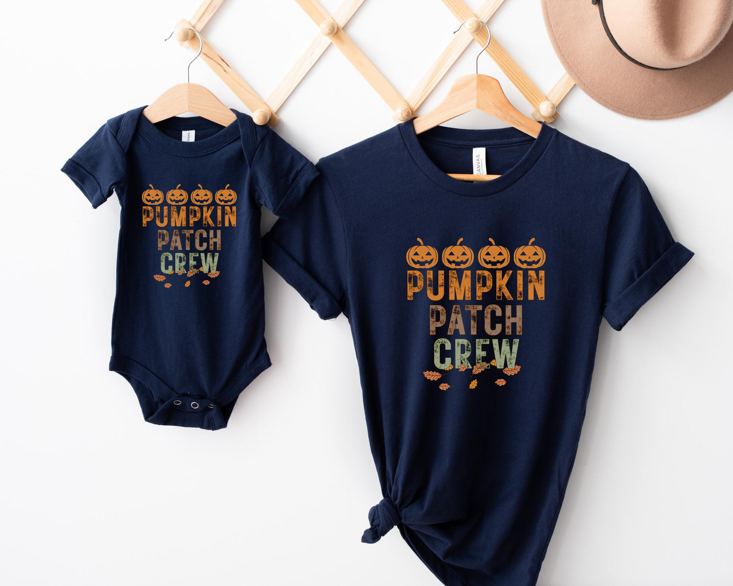 Pumpkin Patch Crew Matching Family Shirts: Fall Halloween Shirts for Kids