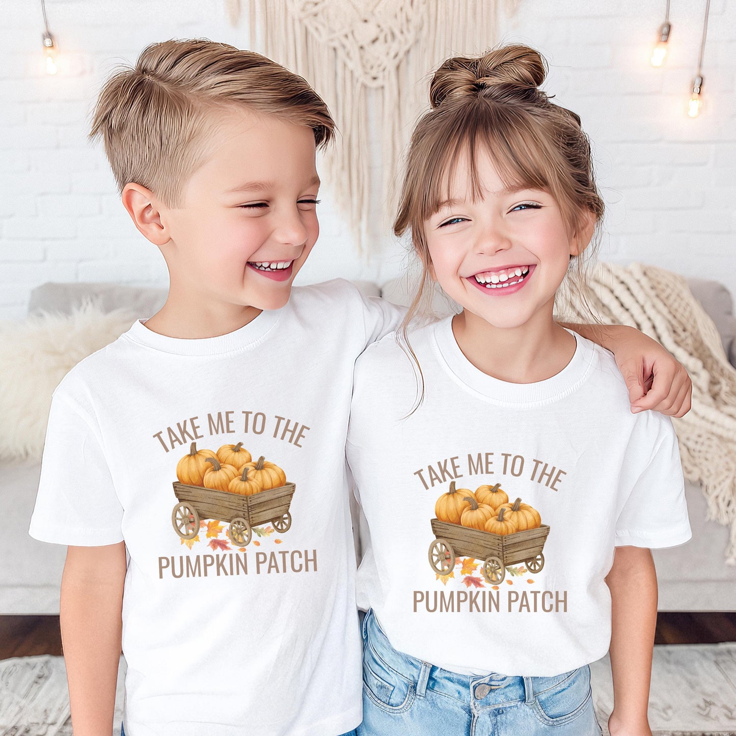 Fall Pumpkin Picking Matching Family Shirts: Take Me To The Pumpkin Patch Kids Tee