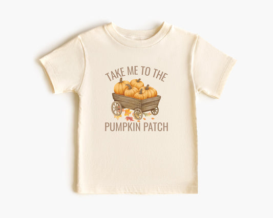 Fall Pumpkin Picking Matching Family Shirts: Take Me To The Pumpkin Patch Kids Tee