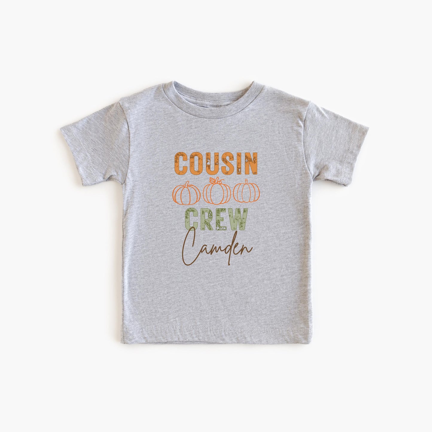 Custom Cousin Crew Pumpkin Shirt: Kids Toddler Youth Adults Pumpkin Patch Fall Outfit