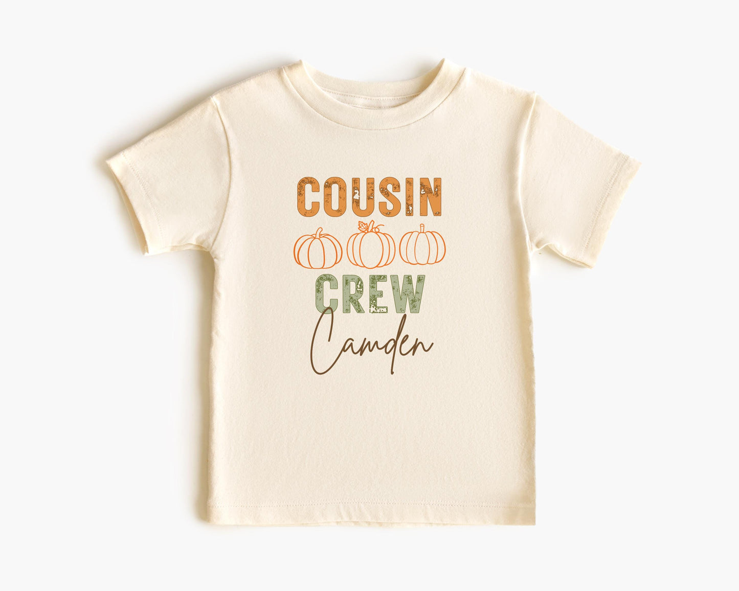 Custom Cousin Crew Pumpkin Shirt: Kids Toddler Youth Adults Pumpkin Patch Fall Outfit